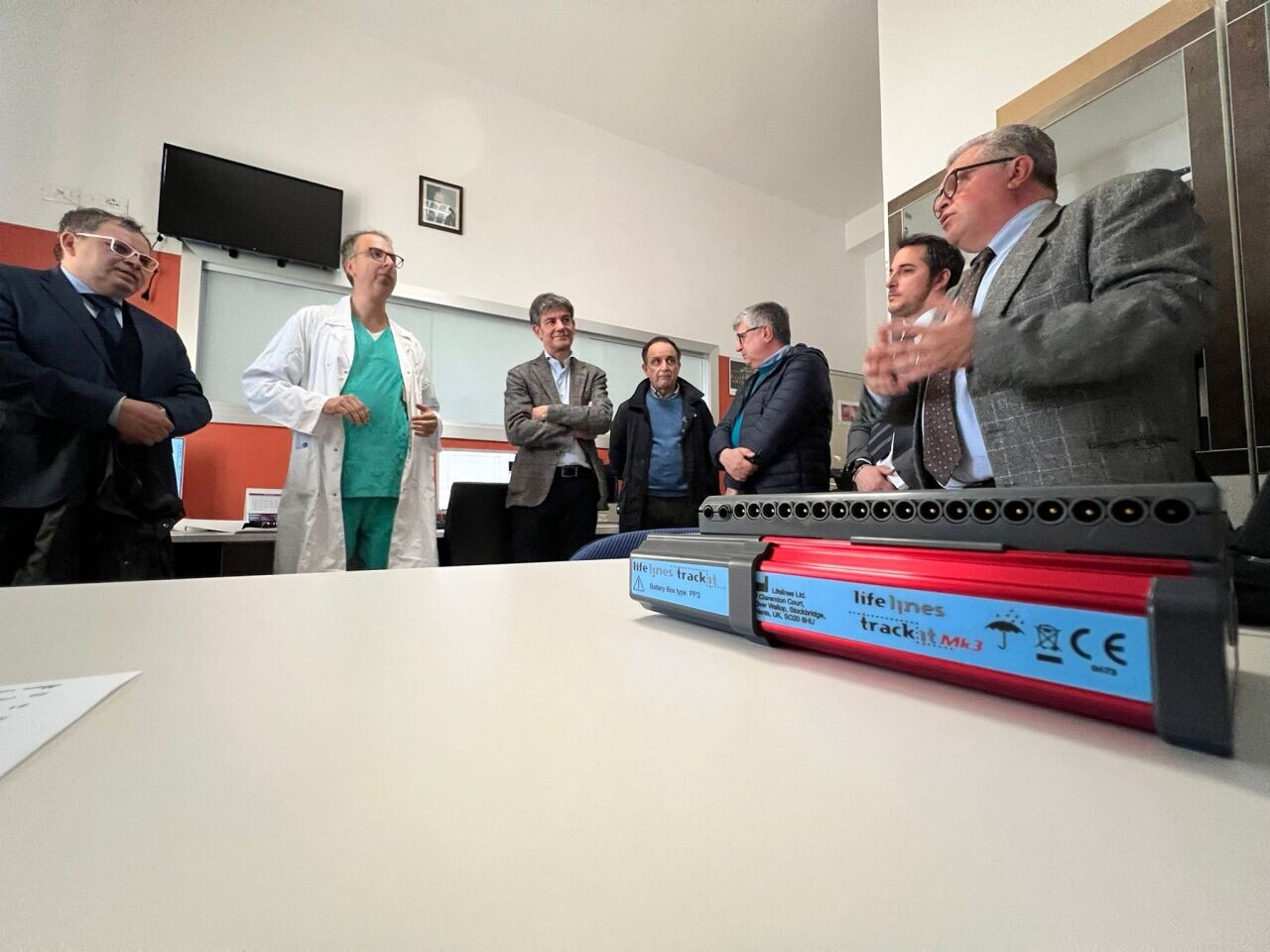 Una delegazione della società Autostrade per l'Italia in visita al reparto di Neurologia di Casa Sollievo della Sofferenza