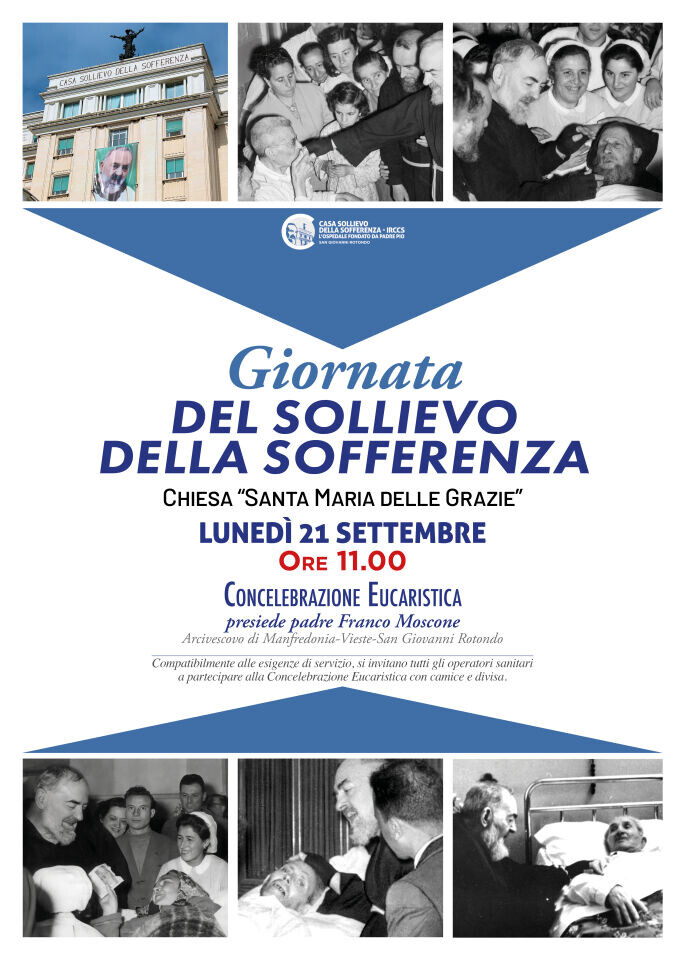 Lunedì 21 settembre la Concelebrazione eucaristica della 